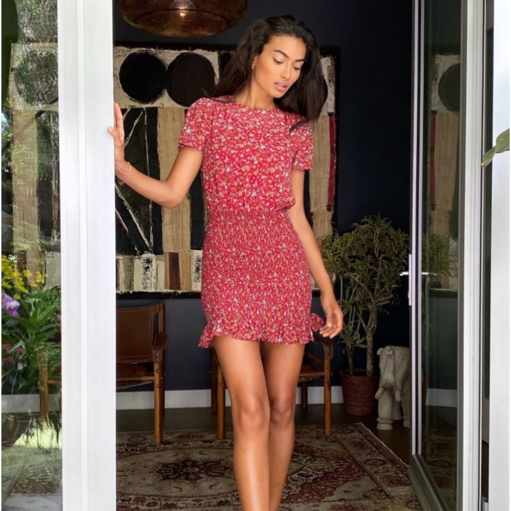 UO floral skirt mini dress